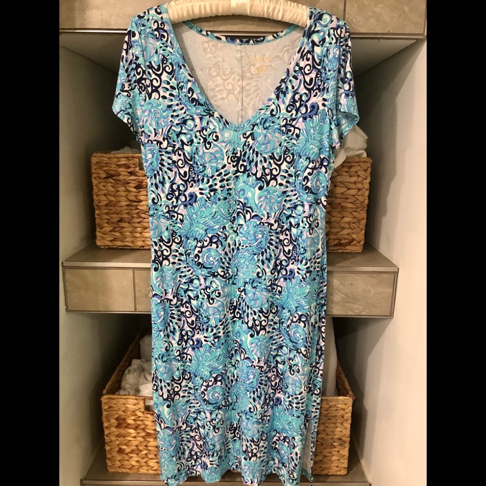 Lilly Pulitzer Malin Midi Dress Light Aqua